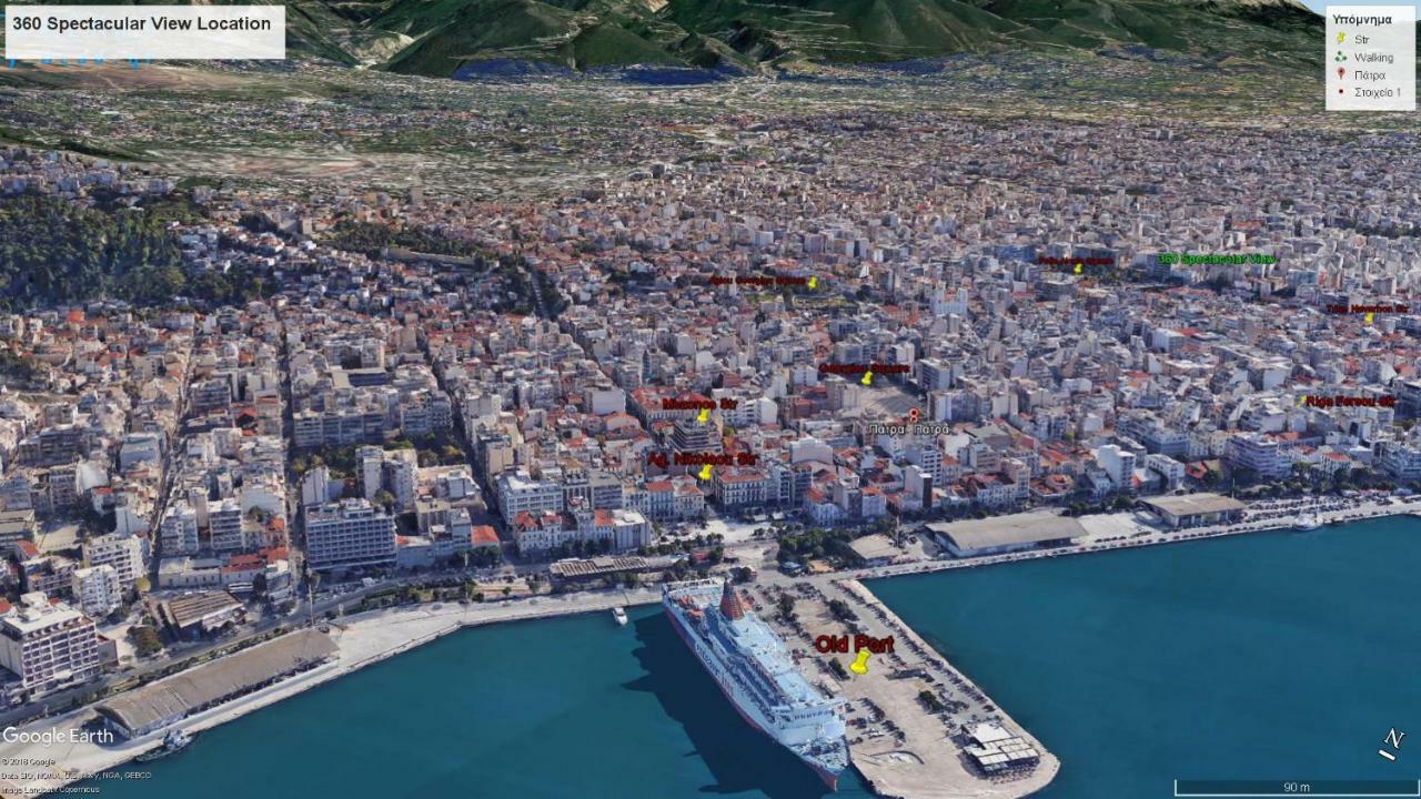 360 Spectacular View Appartement Patras Buitenkant foto