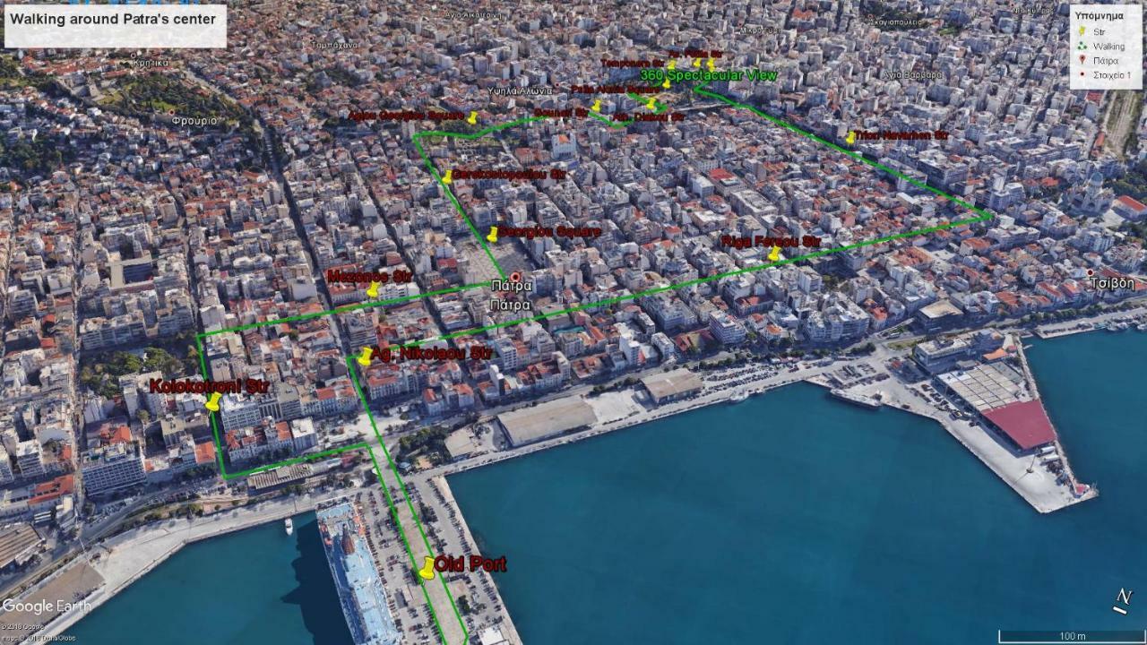 360 Spectacular View Appartement Patras Buitenkant foto